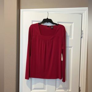 East 5th red blouse. New with tag.
